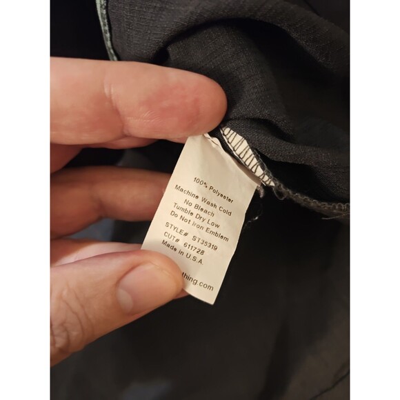 Steady Classic Men's Gray & Green Bowling Shirt Stars Embroidered 2XL - Picture 7 of 8